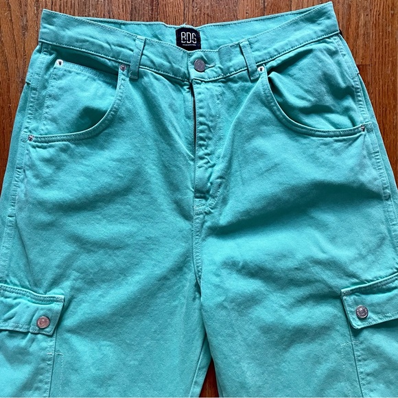 BDG Urban Outfitters new with tags turquoise cargo jeans - Picture 3 of 6